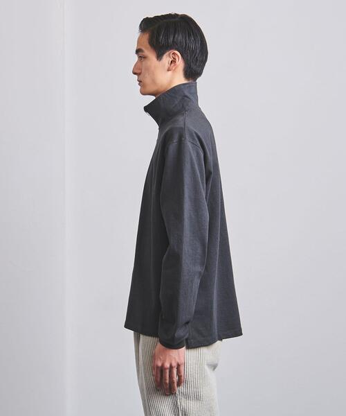 BLUE(ブルー)の「<BLUE(ブルー)> オーガニック ハーフジップスウェット(スウェット・メンズ・ホワイト/イエロー/ダークグレー・L/XL/S/M)」の5枚目の写真