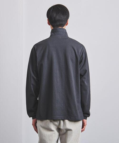 BLUE(ブルー)の「<BLUE(ブルー)> オーガニック ハーフジップスウェット(スウェット・メンズ・ホワイト/イエロー/ダークグレー・L/XL/S/M)」の6枚目の写真