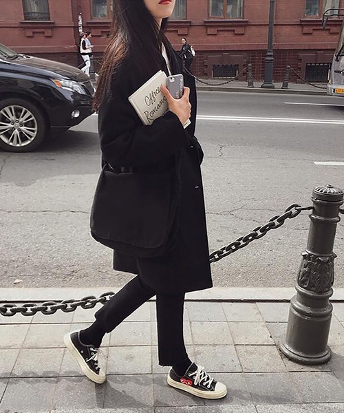 RUUX（ルーフ）の「あったか ダブル チェスターコート（チェスターコート・レディース・ブラック/ベージュ・M/L/XL/XXL/S）」の6枚目の写真