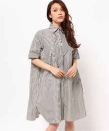 Demi-Luxe BEAMS | THE IRON / ストライプ シャツワンピース(ワンピース)