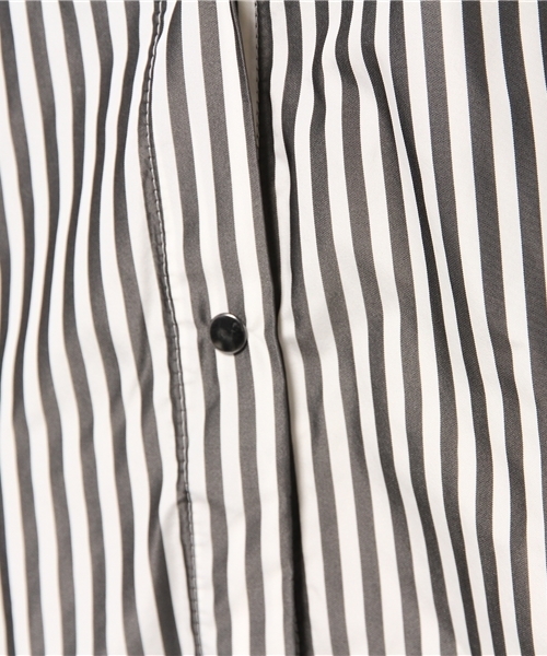 Demi-Luxe BEAMS（デミルクス ビームス）の「THE IRON / ストライプ シャツワンピース（ワンピース・レディース・ブラック・ONE SIZE）」の8枚目の写真