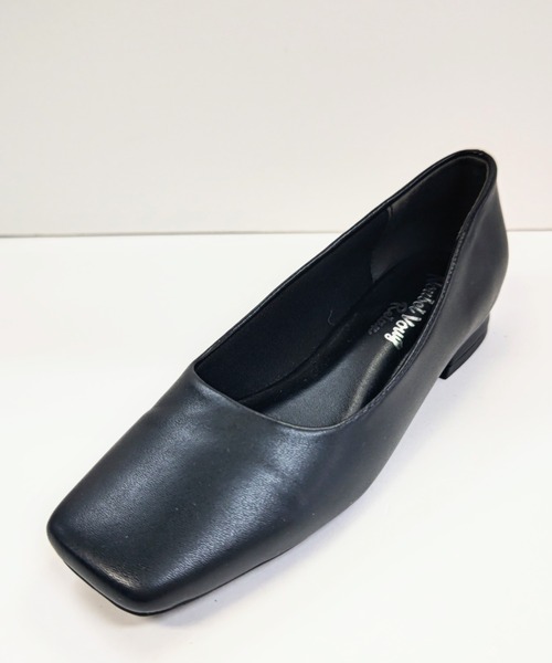 Noubel Voug Relax（ヌーベルヴォーグリラックス）の「ワイド スクエアトゥ ローヒール パンプス（パンプス・レディース・ブラック・S/M/L/LL/3L）」の6枚目の写真