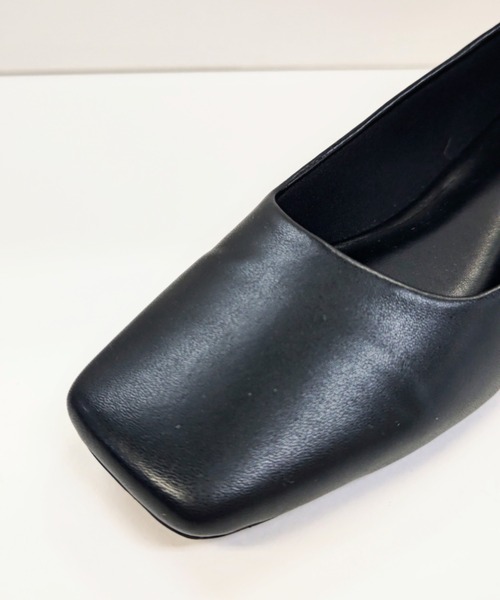 Noubel Voug Relax（ヌーベルヴォーグリラックス）の「ワイド スクエアトゥ ローヒール パンプス（パンプス・レディース・ブラック・S/M/L/LL/3L）」の5枚目の写真
