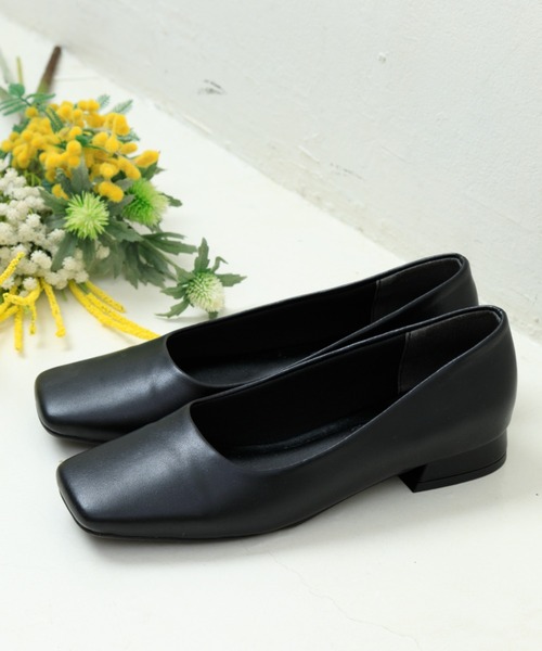 Noubel Voug Relax（ヌーベルヴォーグリラックス）の「ワイド スクエアトゥ ローヒール パンプス（パンプス・レディース・ブラック・S/M/L/LL/3L）」の19枚目の写真