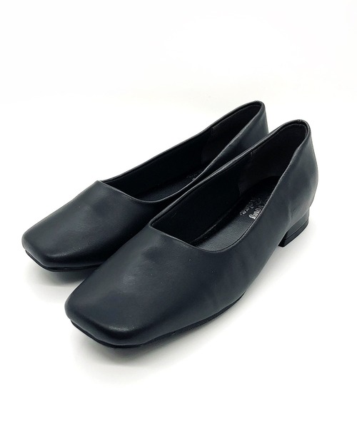 Noubel Voug Relax（ヌーベルヴォーグリラックス）の「ワイド スクエアトゥ ローヒール パンプス（パンプス・レディース・ブラック・S/M/L/LL/3L）」の13枚目の写真