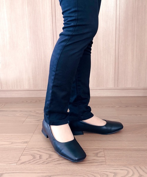 Noubel Voug Relax（ヌーベルヴォーグリラックス）の「ワイド スクエアトゥ ローヒール パンプス（パンプス・レディース・ブラック・S/M/L/LL/3L）」の12枚目の写真