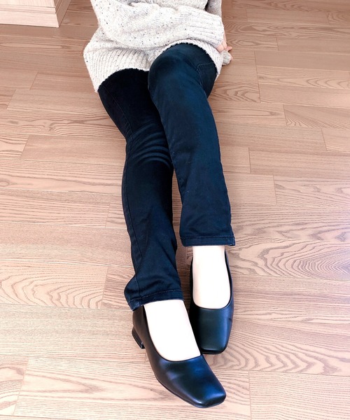 Noubel Voug Relax（ヌーベルヴォーグリラックス）の「ワイド スクエアトゥ ローヒール パンプス（パンプス・レディース・ブラック・S/M/L/LL/3L）」の20枚目の写真