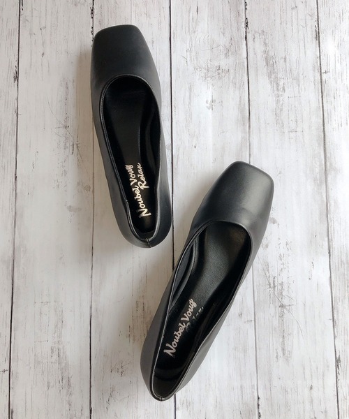 Noubel Voug Relax（ヌーベルヴォーグリラックス）の「ワイド スクエアトゥ ローヒール パンプス（パンプス・レディース・ブラック・S/M/L/LL/3L）」の21枚目の写真