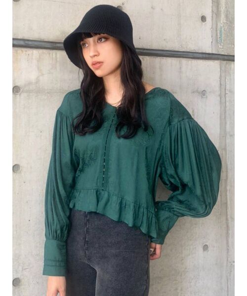 EMODA（エモダ）の「ニットフレアハット（ハット・レディース・ブラック・FREE）」の9枚目の写真