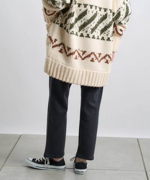 CIAOPANIC TYPY（チャオパニックティピー）の「【TYPYDENIM】あったかクロップドパンツ（デニムパンツ・レディース・ブルー/ブラック・SMALL/MEDIUM/LARGE）」の12枚目の写真