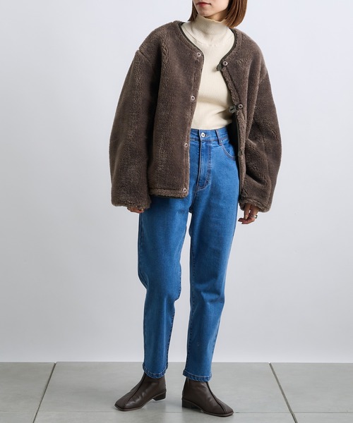 CIAOPANIC TYPY（チャオパニックティピー）の「【TYPYDENIM】あったかクロップドパンツ（デニムパンツ・レディース・ブルー/ブラック・SMALL/MEDIUM/LARGE）」の22枚目の写真