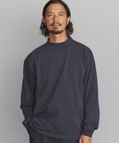 BEAUTY&YOUTH UNITED ARROWS（ビューティーアンドユースユナイテッドアローズ）の「BY モックネック カットソー（Tシャツ/カットソー・メンズ・ホワイト/ブラウン/ダークグレー・S/M/L/XL）」の3枚目の写真