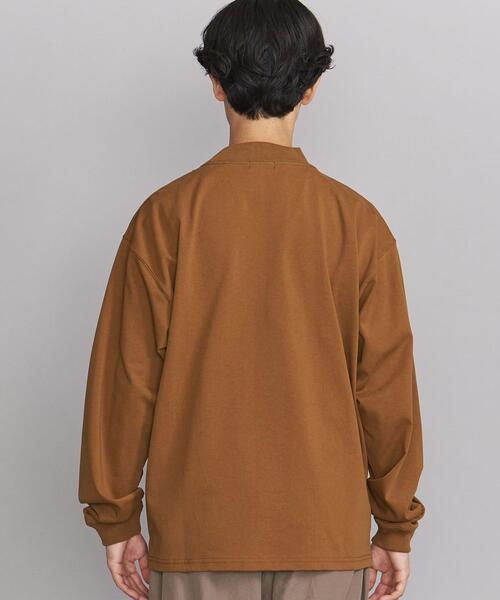 BEAUTY&YOUTH UNITED ARROWS（ビューティーアンドユースユナイテッドアローズ）の「BY モックネック カットソー（Tシャツ/カットソー・メンズ・ホワイト/ブラウン/ダークグレー・S/M/L/XL）」の6枚目の写真