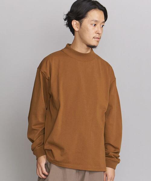 BEAUTY&YOUTH UNITED ARROWS（ビューティーアンドユースユナイテッドアローズ）の「BY モックネック カットソー（Tシャツ/カットソー・メンズ・ホワイト/ブラウン/ダークグレー・S/M/L/XL）」の11枚目の写真