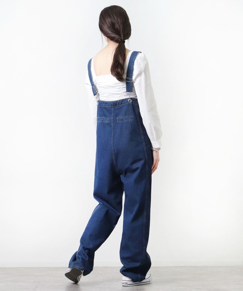 salle de bal POUR TOUS（サルデバルプールトゥス）の「【 ZOZO限定 】 デニムオーバーオール MEI（サロペット/オーバーオール・レディース・ブルー・FREE）」の7枚目の写真