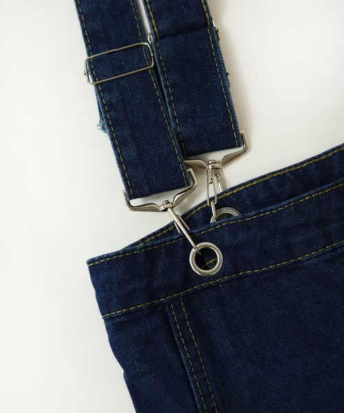 salle de bal POUR TOUS（サルデバルプールトゥス）の「【 ZOZO限定 】 デニムオーバーオール MEI（サロペット/オーバーオール・レディース・ブルー・FREE）」の10枚目の写真