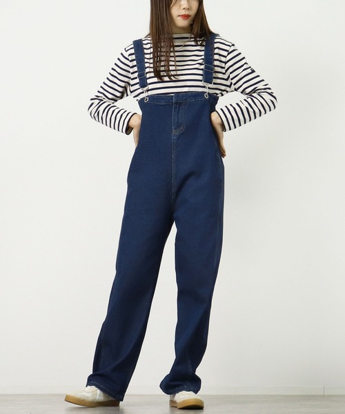 salle de bal POUR TOUS（サルデバルプールトゥス）の「【 ZOZO限定 】 デニムオーバーオール MEI（サロペット/オーバーオール・レディース・ブルー・FREE）」の19枚目の写真