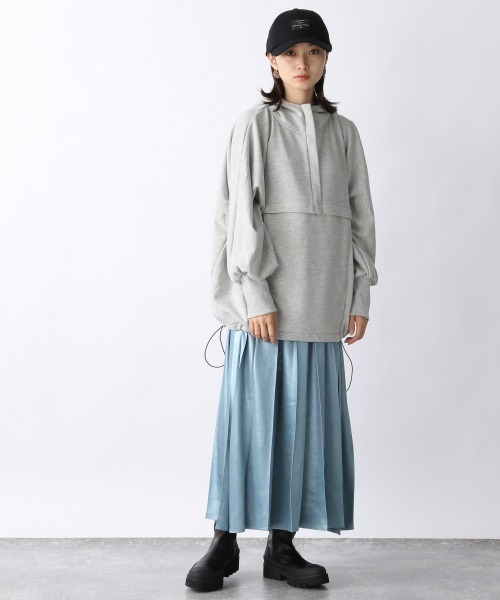 JEANASIS（ジーナシス）の「アノラックウラケフーディ/237397（パーカー・レディース・ライトグレー/ブラック/オフホワイト・FREE）」の15枚目の写真