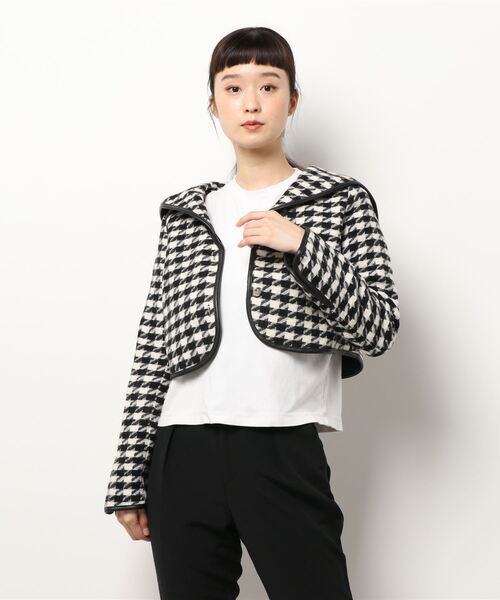 ANDGEEBEE（アンジービー）の「千鳥セーラージャケット（その他アウター・レディース・ブラウン/ブラック・MEDIUM）」の9枚目の写真