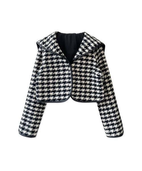 ANDGEEBEE（アンジービー）の「千鳥セーラージャケット（その他アウター・レディース・ブラウン/ブラック・MEDIUM）」の10枚目の写真