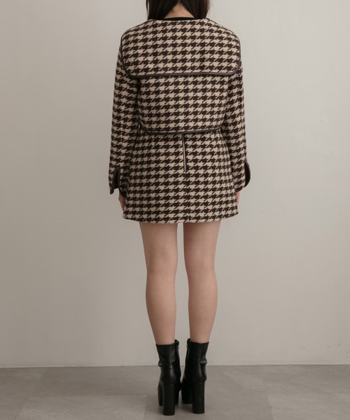 ANDGEEBEE（アンジービー）の「千鳥セーラージャケット（その他アウター・レディース・ブラウン/ブラック・MEDIUM）」の21枚目の写真