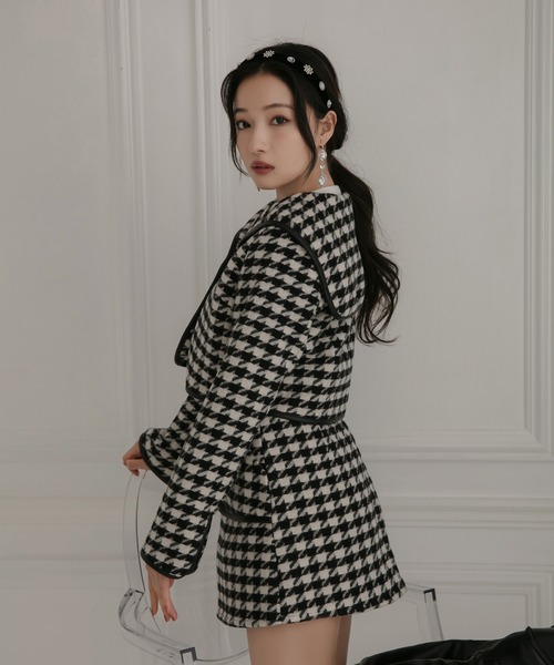 ANDGEEBEE（アンジービー）の「千鳥セーラージャケット（その他アウター・レディース・ブラウン/ブラック・MEDIUM）」の11枚目の写真