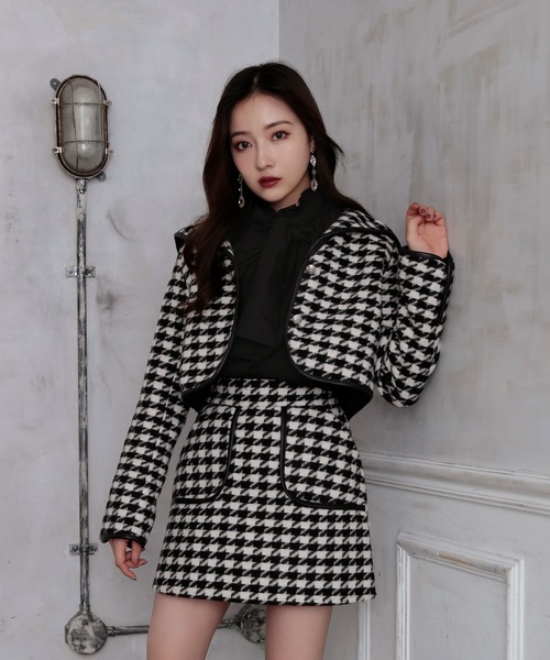 ANDGEEBEE（アンジービー）の「千鳥セーラージャケット（その他アウター・レディース・ブラウン/ブラック・MEDIUM）」の18枚目の写真