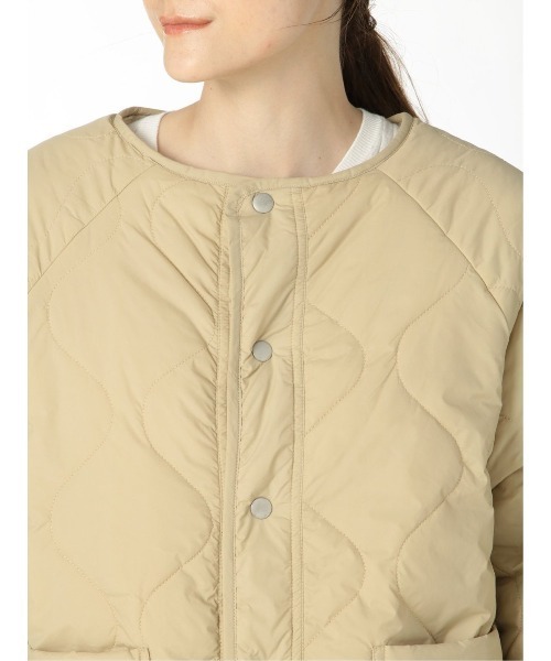 m.f.editorial（エムエフエディトリアル）の「エムエフエディトリアルレディース/m.f.editorial：Women　リバーシブル キルティングボアアウター（ブルゾン・レディース・カーキ/ベージュ・FREE）」の17枚目の写真