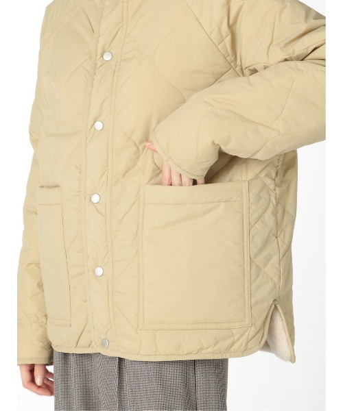 m.f.editorial（エムエフエディトリアル）の「エムエフエディトリアルレディース/m.f.editorial：Women　リバーシブル キルティングボアアウター（ブルゾン・レディース・カーキ/ベージュ・FREE）」の19枚目の写真