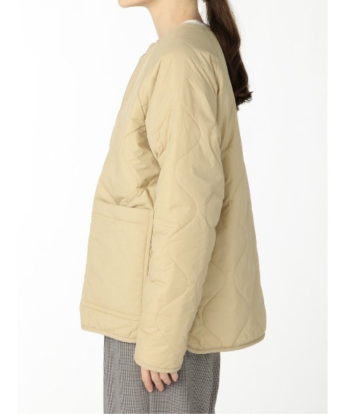 m.f.editorial（エムエフエディトリアル）の「エムエフエディトリアルレディース/m.f.editorial：Women　リバーシブル キルティングボアアウター（ブルゾン・レディース・カーキ/ベージュ・FREE）」の20枚目の写真