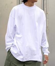 【Goodwear】7オンス袖リブハイネックL/S SUPER BIG TEE モックネック ヘビーウェイト長袖Tシャツ USAコットン 厚手ロンT 2W7-61205
