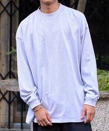 Goodwear | 【Goodwear】7オンス袖リブハイネックL/S SUPER BIG TEE モックネック ヘビーウェイト長袖Tシャツ USAコットン 厚手ロンT 2W7-61205(Tシャツ/カットソー)