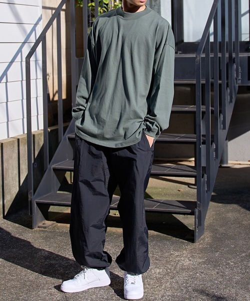 Goodwear(グッドウェア)の「【Goodwear】7オンス袖リブハイネックL/S SUPER BIG TEE モックネック ヘビーウェイト長袖Tシャツ USAコットン 厚手ロンT 2W7-61205(Tシャツ/カットソー・メンズ・ブラック/ホワイト/ライトグレー/ネイビー/ブルー/カーキ/ダークグリーン・L/M/XL)」の13枚目の写真