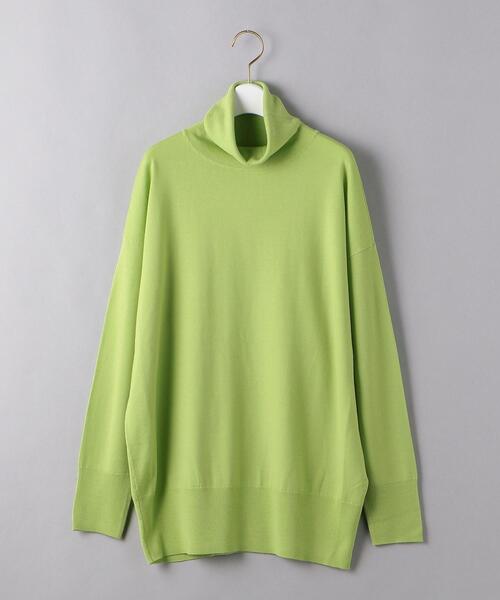 UNITED ARROWS（ユナイテッドアローズ）の「＜UNITED ARROWS＞ ウォッシャブル タートルネック ニット B（ニット/セーター・レディース・ブラック/ライム/オフホワイト・FREE）」の13枚目の写真