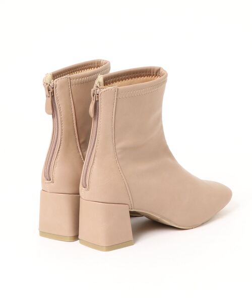 Noubel Voug Relax（ヌーベルヴォーグリラックス）の「バックジップ ストレッチ アンクルブーツ（ブーツ・レディース・ブラック/ベージュ/ダークブラウン/アイボリー/ブラック系その他・3L/L/S/M/LL）」の6枚目の写真