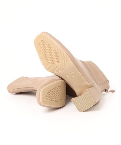 Noubel Voug Relax（ヌーベルヴォーグリラックス）の「バックジップ ストレッチ アンクルブーツ（ブーツ・レディース・ブラック/ベージュ/ダークブラウン/アイボリー/ブラック系その他・3L/L/S/M/LL）」の7枚目の写真