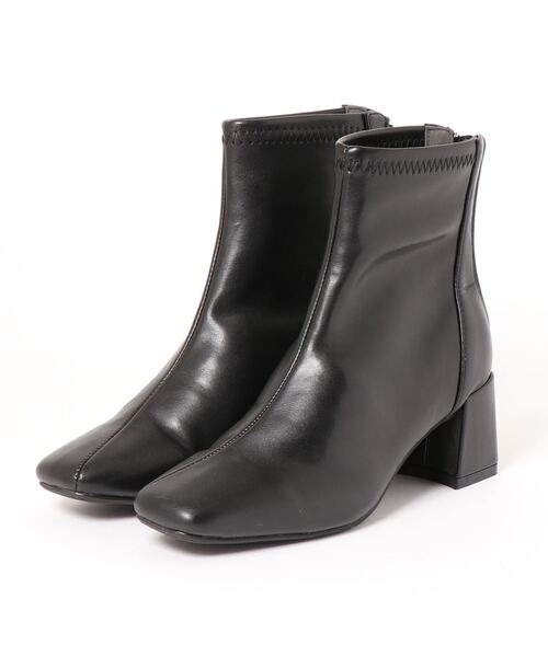 Noubel Voug Relax（ヌーベルヴォーグリラックス）の「バックジップ ストレッチ アンクルブーツ（ブーツ・レディース・ブラック/ベージュ/ダークブラウン/アイボリー/ブラック系その他・3L/L/S/M/LL）」の12枚目の写真