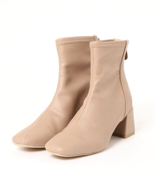 Noubel Voug Relax（ヌーベルヴォーグリラックス）の「バックジップ ストレッチ アンクルブーツ（ブーツ・レディース・ブラック/ベージュ/ダークブラウン/アイボリー/ブラック系その他・3L/L/S/M/LL）」の11枚目の写真