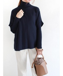 Te chichi | ベスト×タートルネックニットセット(アンサンブル)