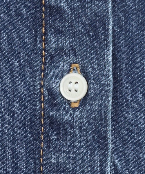 TOMMY HILFIGER(トミーヒルフィガー)の「デニムオーバーシャツ(シャツ/ブラウス・レディース・ブルー・32inch/34inch/36inch)」の7枚目の写真