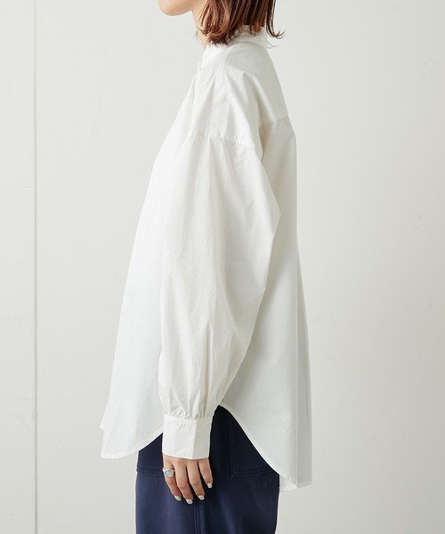 CIAOPANIC TYPY（チャオパニックティピー）の「切替バンドカラーシャツ（シャツ/ブラウス・レディース・ホワイト/ベージュ/ピンク・ONE SIZE）」の15枚目の写真