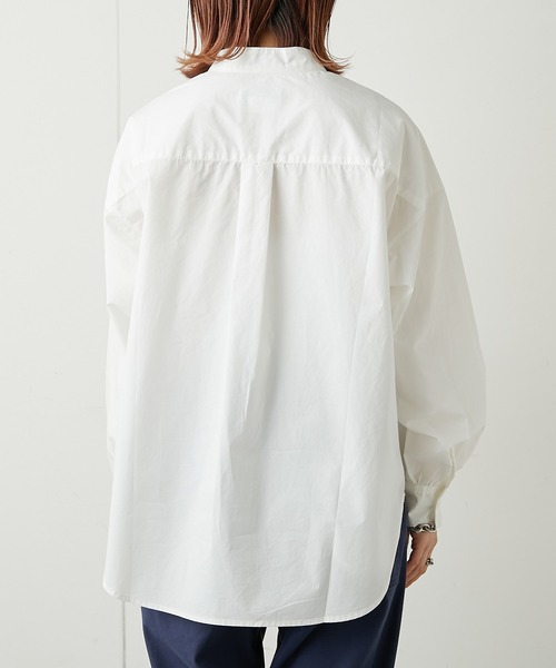 CIAOPANIC TYPY（チャオパニックティピー）の「切替バンドカラーシャツ（シャツ/ブラウス・レディース・ホワイト/ベージュ/ピンク・ONE SIZE）」の16枚目の写真