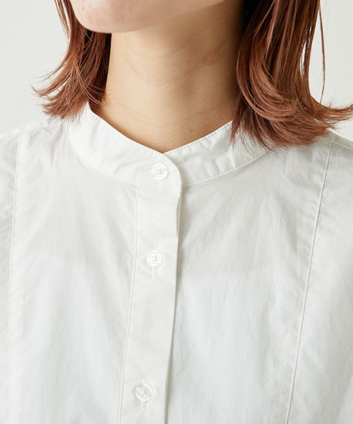 CIAOPANIC TYPY（チャオパニックティピー）の「切替バンドカラーシャツ（シャツ/ブラウス・レディース・ホワイト/ベージュ/ピンク・ONE SIZE）」の17枚目の写真