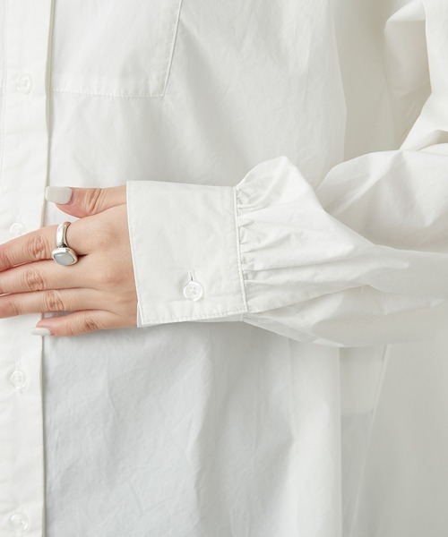 CIAOPANIC TYPY（チャオパニックティピー）の「切替バンドカラーシャツ（シャツ/ブラウス・レディース・ホワイト/ベージュ/ピンク・ONE SIZE）」の18枚目の写真