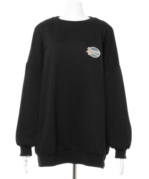 INGNI（イング）の「サークルロゴスウェットチュニック（Tシャツ/カットソー・レディース・ブラック/グリーン/オートミール/レッド・M）」の5枚目の写真