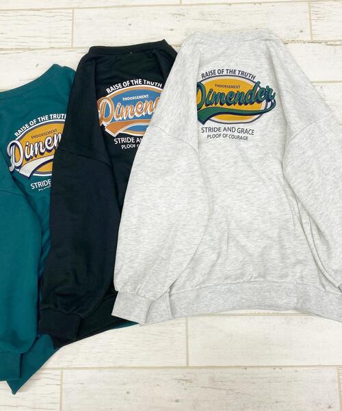 INGNI（イング）の「サークルロゴスウェットチュニック（Tシャツ/カットソー・レディース・ブラック/グリーン/オートミール/レッド・M）」の16枚目の写真