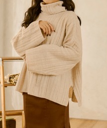ホソリブタートルニット/【WEB/EC限定商品】