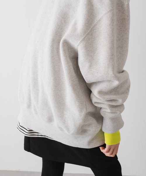 WHIMSIC(ウィムジック)の「【WHIMSIC】ヘビーウェイトスウェットプルオーバー(Tシャツ/カットソー・レディース・グレー/イエロー/パープル/グリーン・FREE)」の19枚目の写真