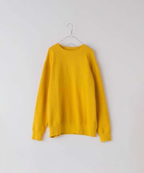 WHIMSIC(ウィムジック)の「【WHIMSIC】ヘビーウェイトスウェットプルオーバー(Tシャツ/カットソー・レディース・グレー/イエロー/パープル/グリーン・FREE)」の9枚目の写真