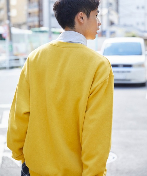 WHIMSIC(ウィムジック)の「【WHIMSIC】ヘビーウェイトスウェットプルオーバー(Tシャツ/カットソー・レディース・グレー/イエロー/パープル/グリーン・FREE)」の8枚目の写真